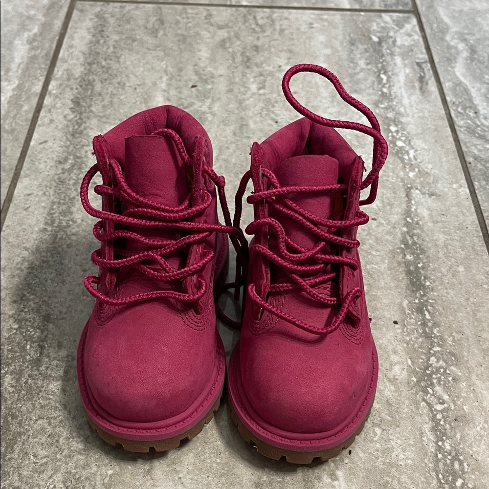 Timberland Kids Magenta Boots